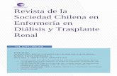 Revista de la Sociedad Chilena en Enfermería en Diálisis y ... · elaborando el Manual de Cuidados de Enfermería de la Persona con Enfermedad Renal, trabajo compartido con destacadas