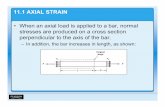 11.1 AXIAL STRAIN - kisi.deu.edu.trkisi.deu.edu.tr/ozgur.ozcelik/Ekonomi/MechOfMat/Lecture Notes_3.pdf · load is called axial stress. – Strain in the direction of the load is called