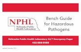 Bench Guide for Hazardous Pathogens - nphl.org · • Growth of Gram negative rod (GNR) or coccobacilli (GNCB) on SBA/Choc with no or poor growth on MacConkey • Any culture with