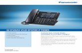 KX-NT680/KX-NT630 INTUITIVE IP PHONES · nPhone Directory Yes, 100 Entries (personal), 1000 Entries (system) nCall Log Entries Depends on the PBX model or settings nMelody Ringer