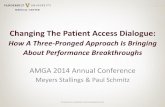 Changing The Patient Access Dialogue - etouches · Changing The Patient Access Dialogue: How A Three-Pronged Approach Is Bringing About Performance Breakthroughs AMGA 2014 Annual