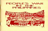 S N THPEOPLE' WA I E PHILIPPINE S R - Freedom Archives · People' s Wa r i n th e Philippine s SOUTHERN PHILIPPINES - Revolutionary fighter gives medical aid to a woman civilian wounded