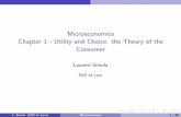 Microeconomics Chapter 1 - Utility and Choice: the Theory ... · microeconomics, you will have macroeconomics ˜microeconomics. If you weakly prefers macroeconomics to microeconomics,