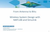From Antenna to Bits: Wireless System Design with MATLAB ... · components such as MIMO, OFDM, and adaptive beamforming ... MATLAB/Simulink for a range of center frequencies and sampling