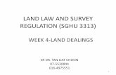 LAND LAW AND SURVEY REGULATION (SGHU 3313) · Istilah “tanah berimilik” ditakrifkan dalam seksyen 5 sebagai “mana-mana tanah (termasuk mana-mana petak dari sebuah bangunan yang
