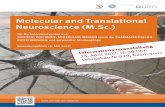 Molecular and Translational Neuroscience (M.Sc.) · g 25 7, 6 : 30 Uhr bäude O 29 aum 3001 Molecular and Translational Neuroscience (M.Sc.) Für Bachelorabsolventen aus: BIOLOGIE,