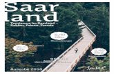 Saar land · Tourismus im Saarland – Zahlen, Fakten, Trends Ausgabe 2018 8,40 Mio. 95,60€ 31,1 Mio. Tagesreisen Übernachtungen Bruttoumsatz Ausgaben pro Übernachtungsgast und