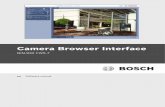 Camera Browser Interface - Bosch Camera Browser Interface Browser connection | en 13 Bosch Security