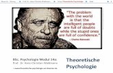 Theoretische Psychologie · M14a -V0 SS2019 Prof. Dr. Hans Christian Waldmann M14a Theoretische Psychologie Start 1