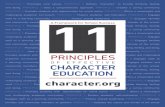 PRINCIPLE 1Promotes core values. Defines “character” to ... · PRINCIPLE 1Promotes core values. Defines “character” to include thinking, feeling, PRINCIPLE 2 and doing. PRINCIPLE