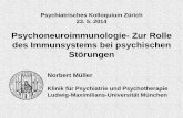 Psychoneuroimmunologie- Zur Rolle des Immunsystems bei ... Müller.pdf · Berücksichtigung von Alter,Ethnik, BMI, Cholesterin, Triglyceride, Alkohol, Rauchen, RR usw. (Ford und Erlinger,