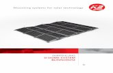 Mounting systems for solar technology · Die kursiv gedruckten Artikel sind direkt über den Hersteller Dehn&Söhne zu beziehen und sind wie folgt mit dem D-Dome System zu verbauen.