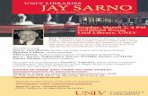 UNLV Libraries Jay sarNogaming.unlv.edu/about/talks/Sarno event.pdf · Jay C. Sarno, September Sarno, Freddie Sarno, and Heidi Sarno Straus, Jay sarno’s children The panel will