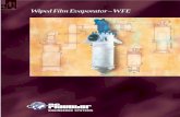 Wiped Film Evaporator –WFEddixon/sb39_100.pdf · Wiped Film Evaporator (WFE) Systems Pfaudler's Engineered Systems Group offers single-source responsibility for systems that will