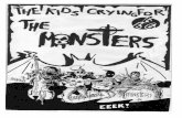the monsters - magazine 1989 monsters... · MONSTERS MAGAZINE! YOU ARE DR. FRANKENSTEIN —for only you can bring his horrible creation back to life . in your own home through the