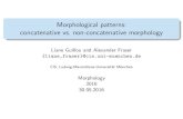Morphological patterns: concatenative vs. non ...fraser/morphology_2016/Non-Concate... · Morphologicalpatterns: concatenativevs.non-concatenativemorphology LianeGuillouandAlexanderFraser