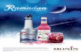 day of fasting. Once again, we invite you to celebrate ... · day of fasting. Once again, we invite you to celebrate Ramadan with MONIN creations: before sunrise or after sunset,