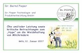 Dr. Bernd Pieper Dr. Bernd Pieper Dr. Pieper Technologie- und Produktentwicklung GmbH £â€“ko und/oder