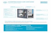 COMPRESSED AIR DRYERS · COMPRESSED AIR DRYERS F series refrigerant dryers Strong performance & reliability • Stable pressure dewpoint as low as 7 °C. • Simple and proven design.