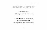 History XI Chapter 1 - The Indus Civilization (English Medium) · facilitated the rise of the earliest civilizations in India, Mesopotamia, Egypt, and Crete (in the Miditerranean