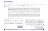 Evaluation of sub-chronic toxic effects of petroleum ether ... · Evaluation of sub-chronic toxic effects of petroleum ether, a laboratory solvent in Sprague-Dawley rats Abstract