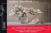 Andrea Bacchetti , piano · Andrea Bacchetti, piano Orchestra del Teatro Carlo Felice, Genova Fabio Luisi, conductor W. A. MOZART (1756-1791)- PIANO CONCERTOS K. 414 & K. 271 Live