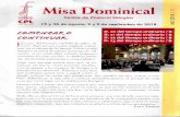 Misa Dominical - cdn.website-start.de · PDF fileTranscribimos a continuación los puntos de la exhortación apostólica «Gaudete et exsultate» del papa Francisco en los Que habla