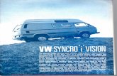 - a useful website for owners and ...holdsworth.vwt25camper.info/06_1987_VW_T25_HoldsworthVisionSyncro... · Holdsworth 'van was also noticeably quieter than the Caravelle at higher