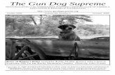 GDS October 2009 - Wirehaired Pointing Griffon pdf web/2009 5 October.pdf · October 2009 THE GUN DOG SUPREME October 2009 LETTER FROM THE EDITOR EDITORS Rem DeJong Greg Hurtig John