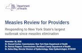 Measles Review for Providers file• Lymphadenopathy. 9 Measles Complications • Children younger than 5 years of age and adults older than 20 years of age are more likely to suffer