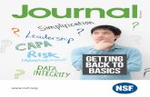 Journal - nsf.org · THE JOURNAL ssue 1 21 5. Data integrity remains a perennial hot topic impacting the pharma biotech industry and the trend has been picking up steam; the number