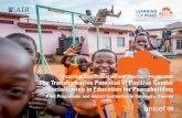 PEACEBUILDING, EDUCATION AND ADVOCACY PROGRAMME … · PEACEBUILDING, EDUCATION AND ADVOCACY PROGRAMME The Transformative Potential of Positive Gender Socialization in Education for