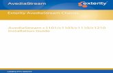 Exterity AvediaStream Chassis Exterity AvediaStream® e2310 ... 5834... · Summary 6 1 About This Guide Summary This guide explains how to set up, use and manage the Exterity AvediaStream