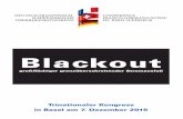 Blackout · Mittwoch, 7. Dezember 2016 im Congress Center in Basel (CH), Saal Sydney Congrès trinational de la Conférence franco‐germano‐suisse du Rhin supérieur « Blackout
