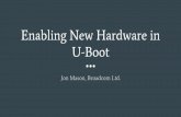 Enabling New Hardware in U-Boot - eLinux.org · Enabling New Hardware in U-Boot Jon Mason, Broadcom Ltd. About me Jon Mason is a Software Engineer in Broadcom Ltd's CCX division.