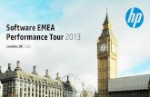Software EMEA Performance Tour 2013 · Evolving IT needs require game-changing innovation Consecutive quarters of worldwide market leadership in industry-standard servers* 68 •Successful