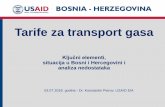 Ključni elementi, situacija u Bosni i Hercegovini i …...Ulaz-izlaz model pristupa mreži 3 Obavezan model pristupa za operatere mreža za transport gasa u Evropskoj uniji i u Energetskoj
