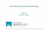 190606 Food Security Cluster Meeting-Maputo · Gondola 1.500 Vanduzi 1.000 Sofala(35.000) Buzi 10.000 Machanga 3.000 Nhamatanda 10.000 Dondo 5.000 Beira 5.000 Muanza 2.000 Tete(4.000)