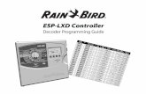 ESP-LXD Controller - Rain Birdww3.rainbird.com/documents/turf/man_ESP-LXD-ProgrammingGuide_EN-LTR.pdf · the ESP-LXD controller, which allows you to create and Restore multiple Backups