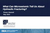 What Can Microseismic Tell Us About Hydraulic Fracturing? What Can Microseismic Tell Us About Hydraulic