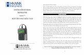 HI98198 - Hanna Instrumets Việt Nam 98198 (6_2019).pdf · quang, và được sử dụng để tính toán nồng độ oxy hòa tan. Máy đo sẽ đọc theo % độ bão hòa