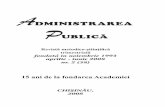 DMINISTRAREA Paap.gov.md/files/publicatii/revista/8/2.pdf · A DMINISTRAREA P UBLICÃ Revistă metodico-ştiinţifică trimestrială fondatã în noiembrie 1993 aprilie - iunie 2008