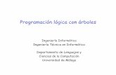 Programación lógica con árboleslopez/progdec/prolog/apuntes/05-arboles/arboles.pdf · depende el orden en que se generen los elementos? Escribir definiciones que generen los elementos