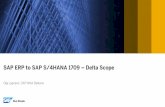SAP S/4HANA 1709 – Delta Scopeuskus.rs/wp-content/uploads/2017/12/SAP_ERP_S4HANA... · SAP Hybris Service Cloud SAP Hybris Service Engagement Center Human Resources Core human resources