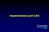 Hypertension and CAD - DocNetdocnet.co.in/uploads/doc_images/doc_125/training/Management_of_Hypertension_in_CAD1.pdfHypertension and CAD Dr. Vinod Sharma National Heart Institute New