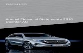 Daimler AG Annual Financial Statement 2018 Entity AG · Daimler AG is entered in the Commercial Register of the Stuttgart District Court under No. HRB 19360 and its registered office