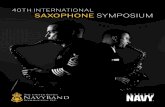 40th international saxophone symposium files/saxophone symposium...same place where the inventor of the saxophone, Adolphe Sax, once taught. This is another open class where you can