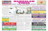 MAMBALAMmambalamtimes.in/admin/pdf/1550909194.24.02.2019.pdf · Vishnu Sahasranamam chanting on Tuesday Chennai Group of Sri Vishnu Sahasranamam Mandalis has organized mass chanting