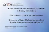 SSAC Paper 12/2016 · Telecommunication Research, Huawei, ZTE, China Mobile, China Unicom, China Telecom, Alibaba, OFCA ... Problems of delivering Voice over LTE(VoLTE) and Video