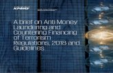 A brief on Anti Money Laundering and Countering Financing ... brief on Anti Money Laundering...A brief on Anti Money Laundering and Countering Financing of Terrorism Regulations, 2018